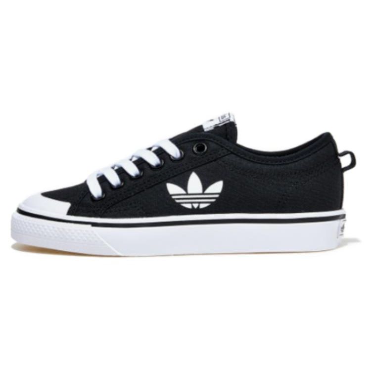 Adidas Originals Nizza Trefoil Nízké Skate Boty Unisex Tenisky Černé HQ6939