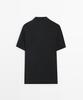 Masimodutti Wool Blend Short Sleeve Knit Polo Shirt