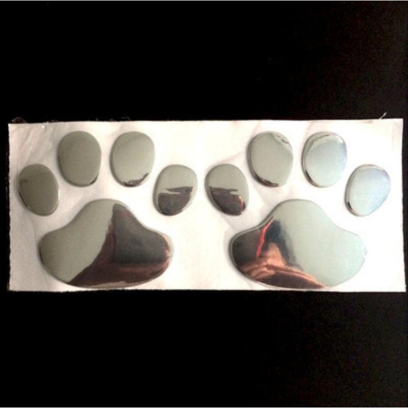 

2pcs/set 3D Animal Dog Cat Footprints Decal Auto Accessories Car Sticker