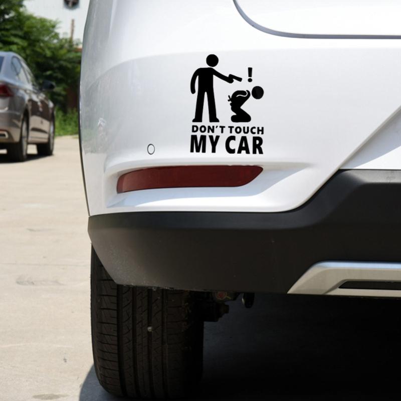Kreative Autoaufkleber „Don't Touch My Car“ – lustige Außenaufkleber für Autofenster