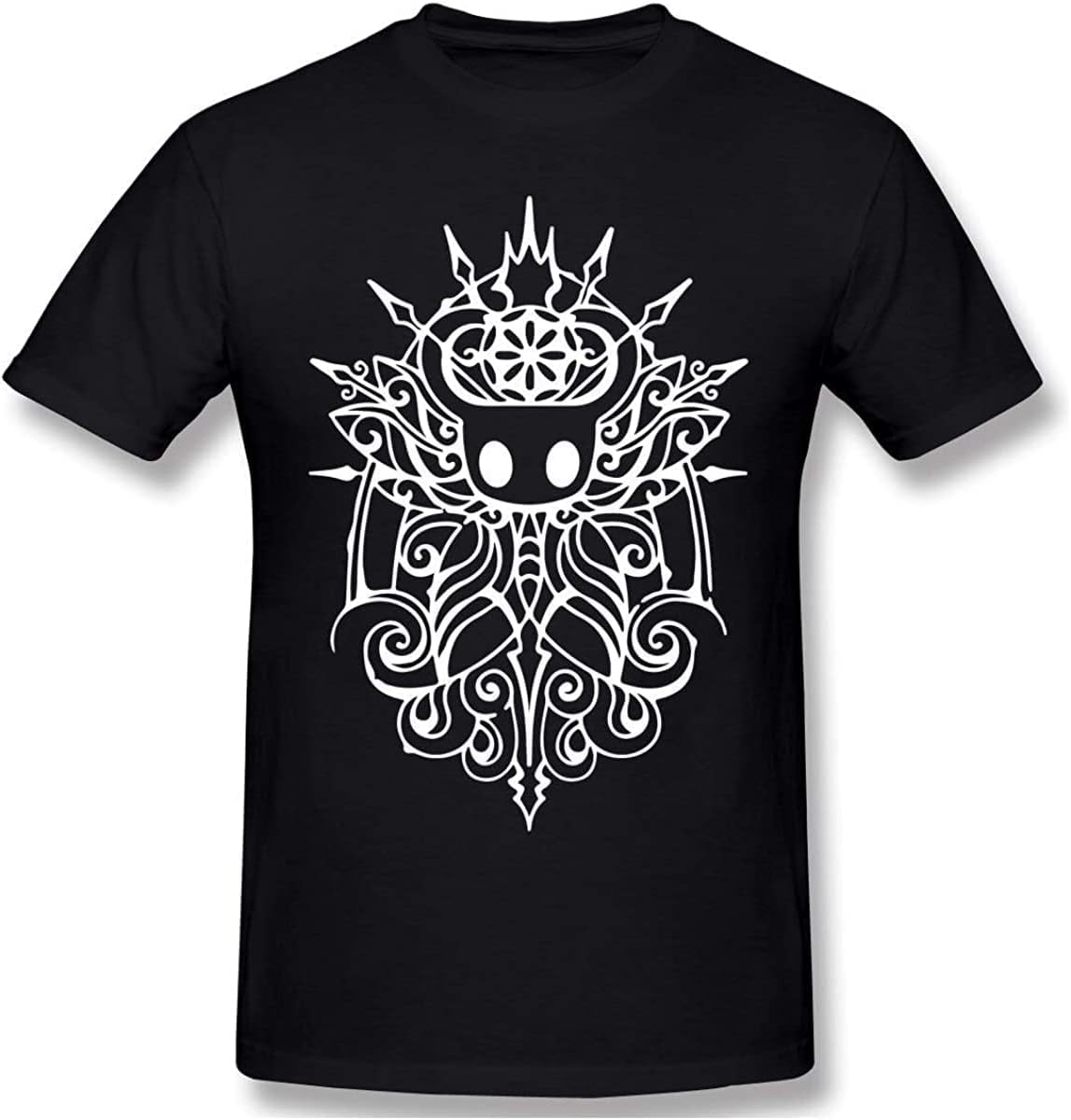 O-Neck 100 Cotton Hollow Knight Tribal White T-Shirt Hollow Knight Sleeve Short S