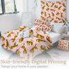 Cute Cartoon Animal Bedding Three-Piece Quilt Cover