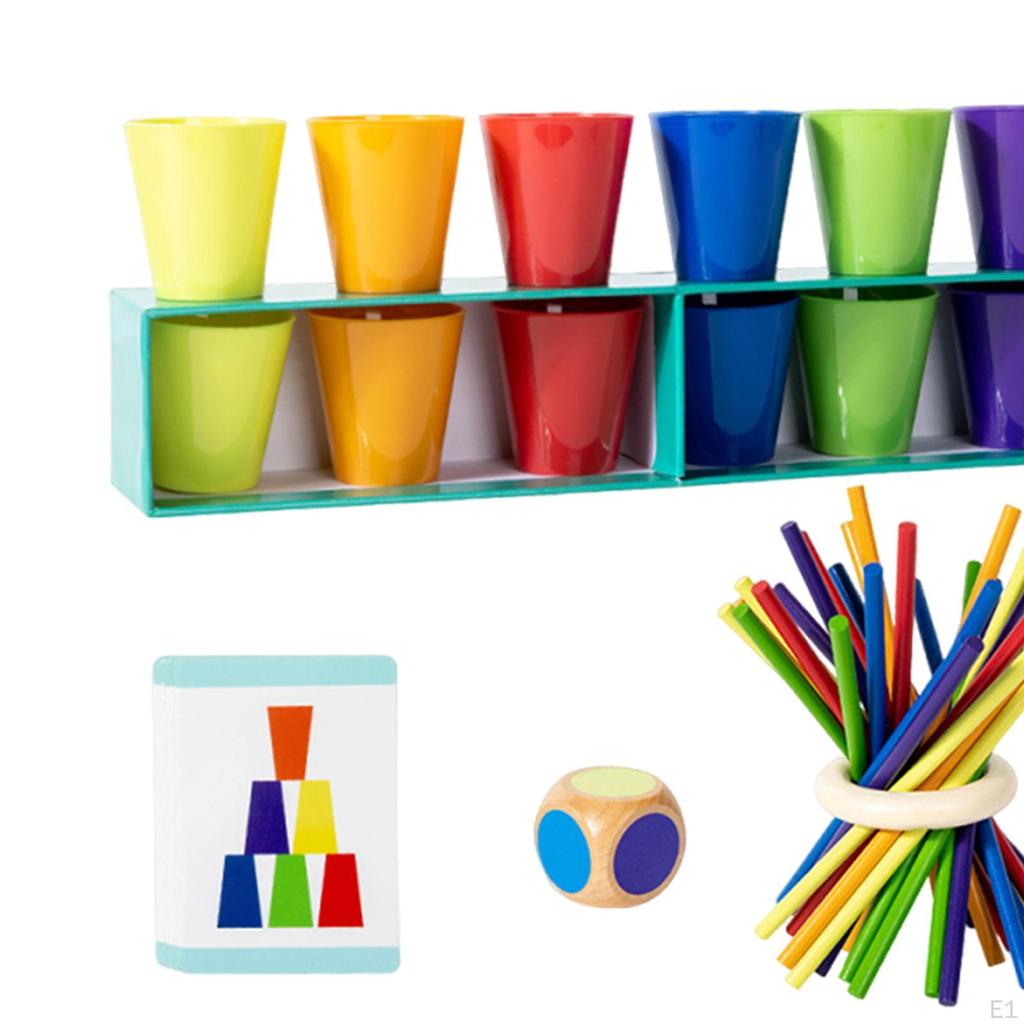 Color Matching Game Set Board Activity, Memory Training Birthday Party Supplies Early Education