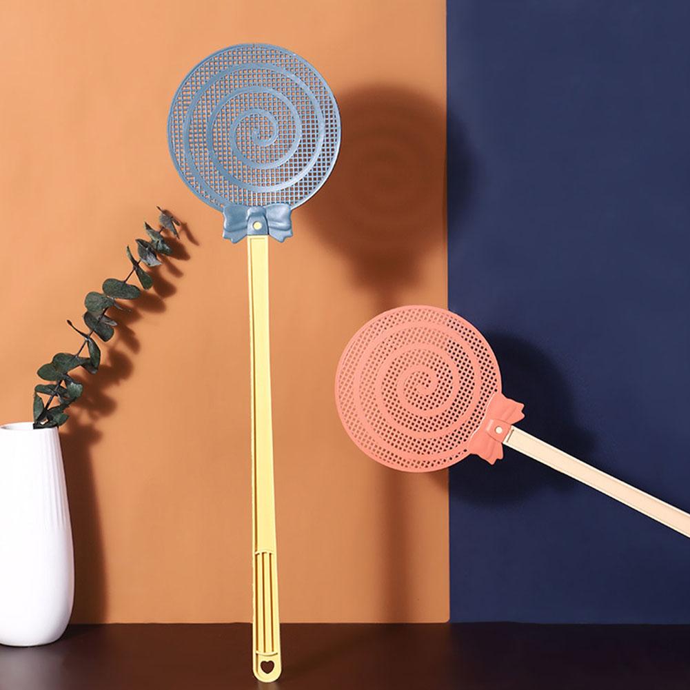 Trwała siatka packa na muchy plastikowy długi uchwyt zabójca komarów ręczna wielofunkcyjna domowa letnia packa na komary