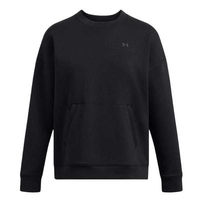 Logo Comfortable Crew Neck Pullover Knit Sweatshirt Women Sweatshirt Black 1389288-001