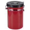 Stainless Steel Sealed Tank MoistureProof Coffee Bean Tea Storage Pot with Air Evacuation Valve