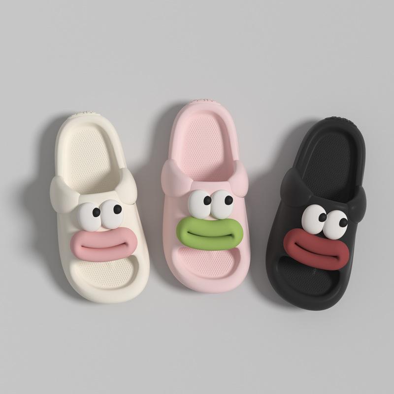 Fashion Unisex Funny Cartoon Platform Slippers Soft Comfortable Non-Slip Height Increasing Outdoor Indoor Wearable Summer 2025 New