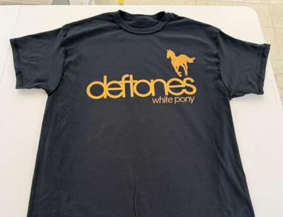 DEFTONES White Pony YellowWhite Logo Black Unisex T-shirt Size S-5XL