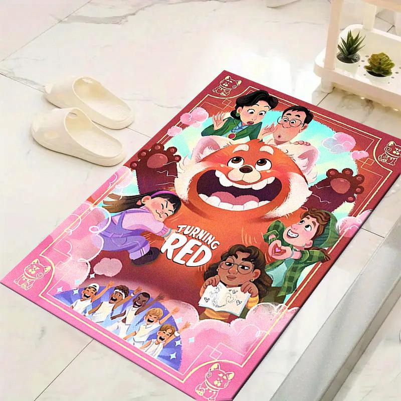 Cartoon Red Panda Carpet Rug for Living Room Bedroom Home Sofa Decoration,Kids Play Non-slip Floor Mat