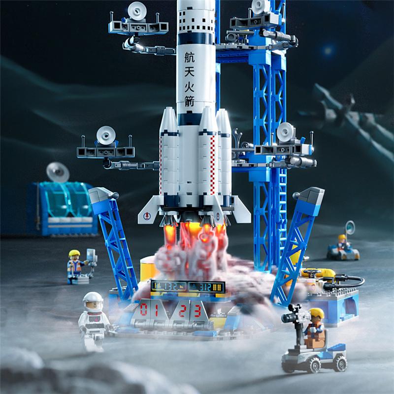 233/208/176 шт. маленький мультяшный мини-строительный блок космический челнок — фото 5