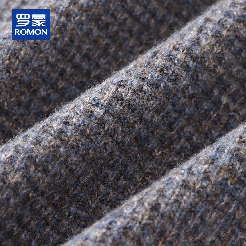 ROMON Men's 100% Pure Wool V-Neck Cardigan Sweater