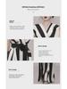 Sleeveless V-Neck Striped Jumpsuit with Waist Belt