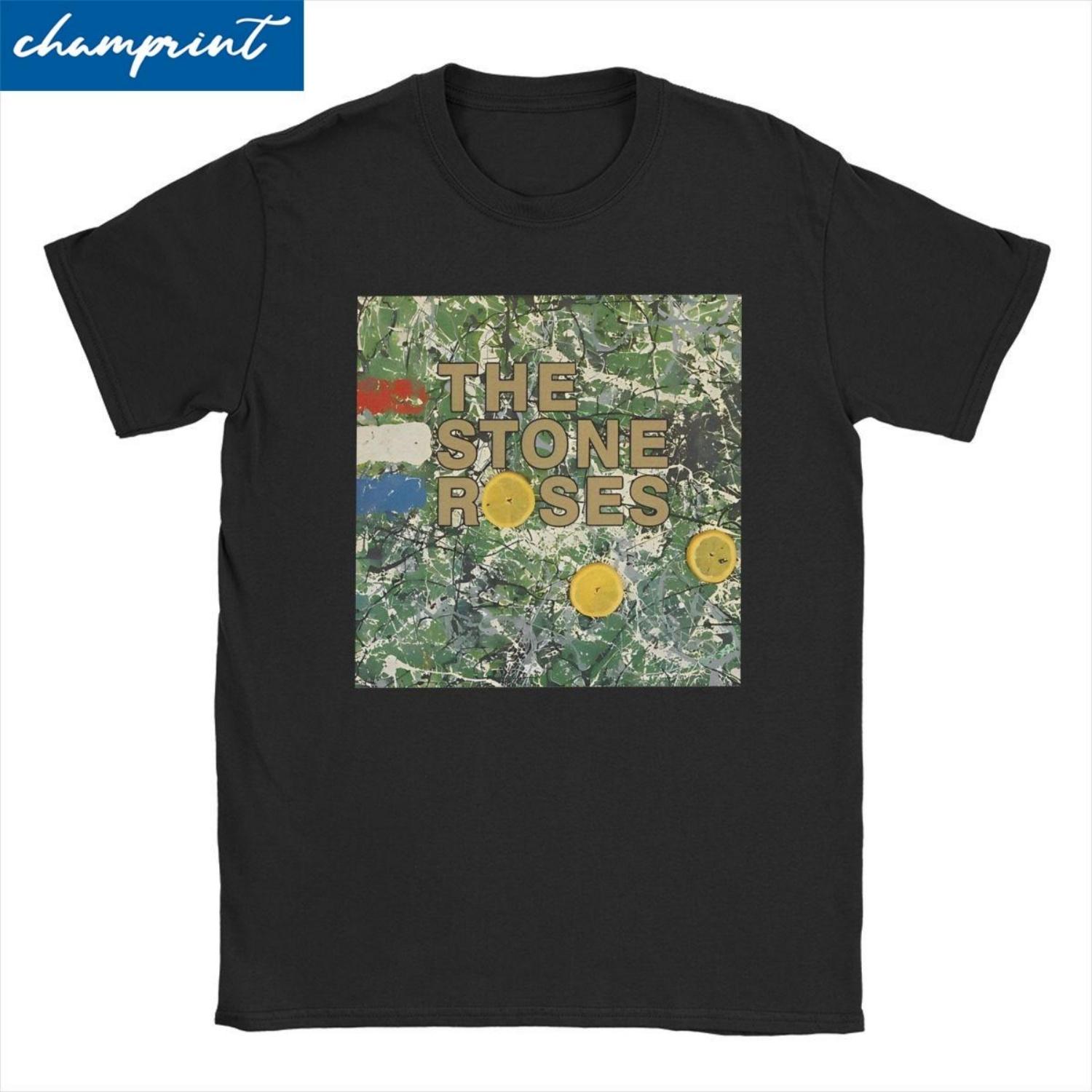 

Забавные футболки The Stone Roses для мужчин и женщин, с круглым вырезом, 100% хлопок, футболка, рок-группа, музыка, футболки с коротким рукавом, уникальная одежда S чёрный