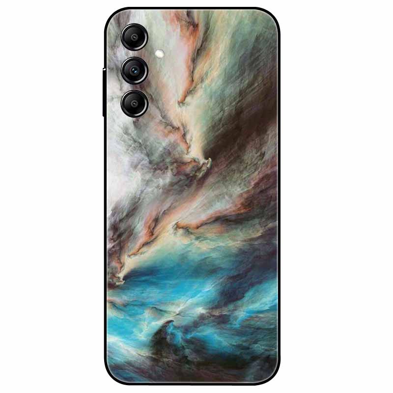 Hülle Für Samsung Galaxy A54 5G A34 A24 S23 Hülle Blume Marmor TPU Weiche Silikonhülle für GalaxyA54 A 34 Bemalte Handyhüllen