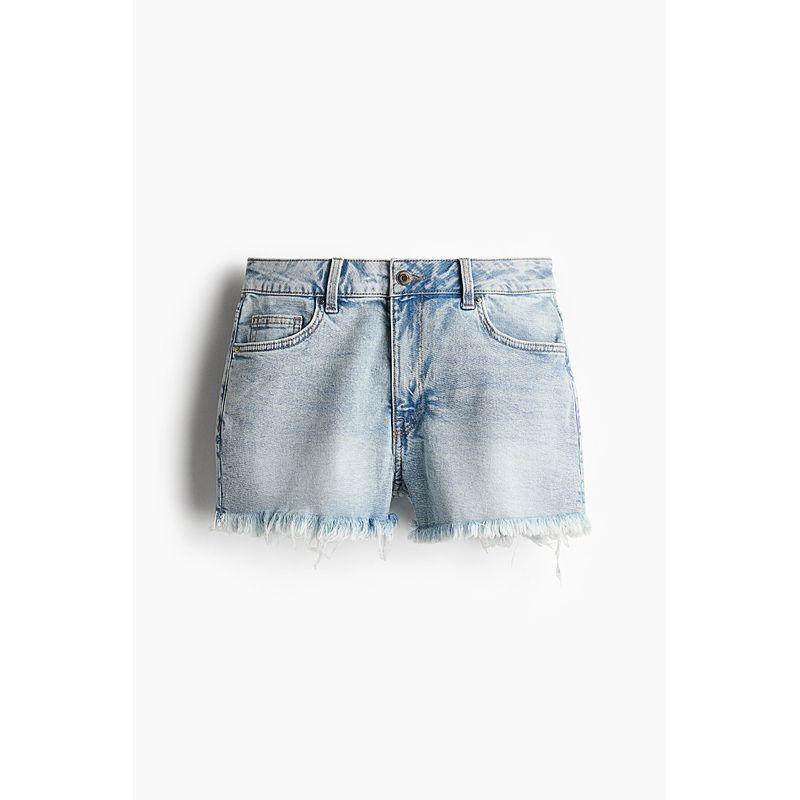 

HM Women s Jeans 2025 Summer New Arrival Work Clothing High Waist Silm Slimming and Fashionable Sexy Shorts 1266263 Light Denim Blue 002 170/88