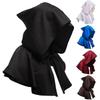 Solid Color Halloween Costume Hooded Cloak Hat Unisex