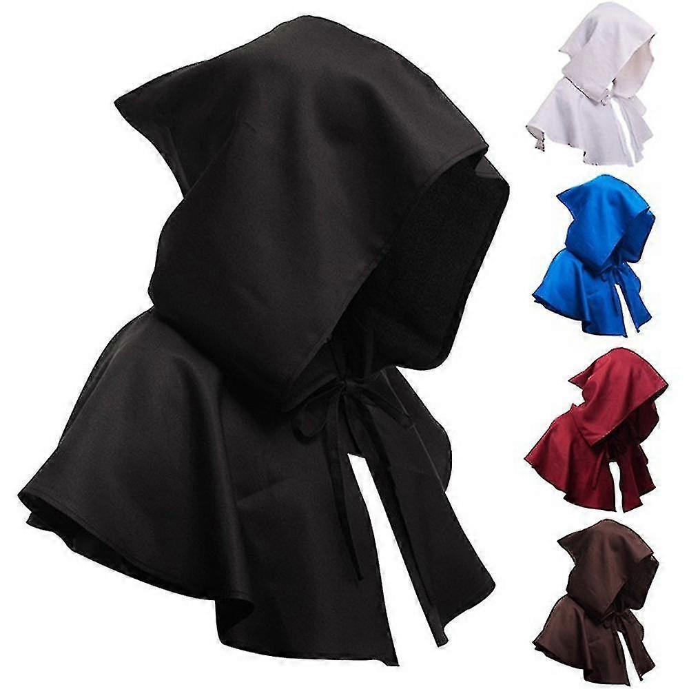 Solid Color Halloween Costume Hooded Cloak Hat Unisex