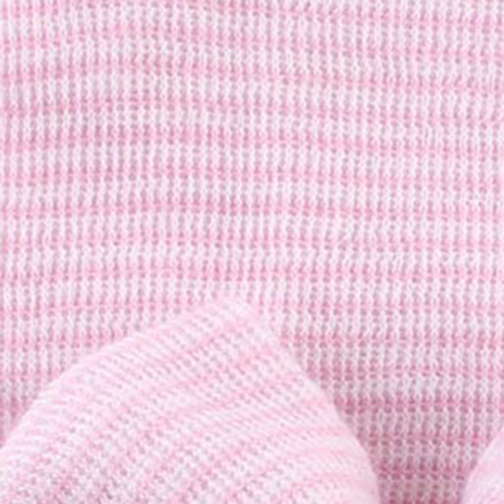 0-6 Months Newborn Baby Hats Cotton Beanie with Bow Soft Knit Tire Striped Infant Caps Toddlers Bebe Photography Hats