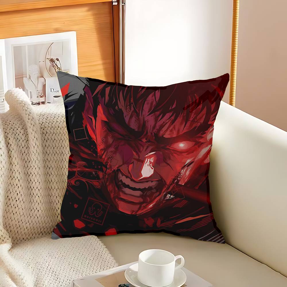 Anime BerserkS Pillow Cushion Cover Pillowcase Living Room Sofa Home Decor Customized