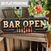 Metal Wall Art Bar Sign, Vintage Tin Poster Bottle Decor