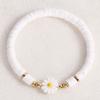 Women Clay Beaded Bracelet Daisy Flower Cute Soft Handcrafted Disc Clay Beaded Bracelet for Summer Beach Type 8 F Size