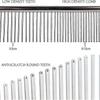 LINJOU Pet Comb for Dog Cat, Stainless Steel Dog Grooming Comb