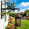 Weather Resistant Wall Hanger Metal Plant Hook Heavy Duty Hanging Basket Bracket Decorative Parrot Retro Copper Art Cat Flower Butterfly for