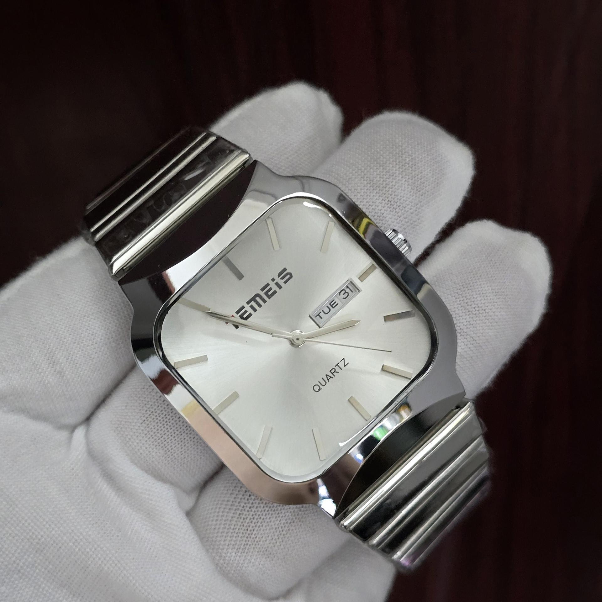Temeshi Simple Casual Men S Watch Calendar Steel Belt Stylish And Delicate Men S Quartz Watch Guangzhou Watch Merchant