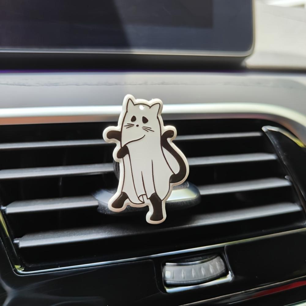 

Освежитель воздуха для автомобиля Клипсы Призрачный Кот Ароматерапия для вентиляции Жуткая Корова Хэллоуин стойкий аромат Запахи Чистка Украшение автомобиля