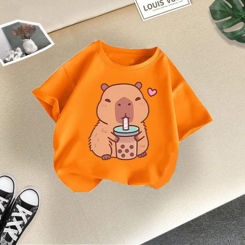 Children's Casual Short-sleeved T-shirt - Summer Boys' And Girls' Cute T-shirt