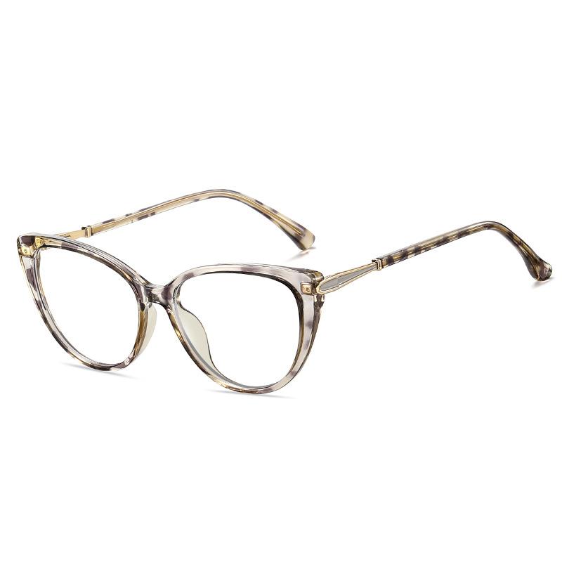 Fashion Cat Eye Myopia Glasses For Women Outdoor UV Protection Prescription Glasses Spring hinge Near Sight Eyeglasses