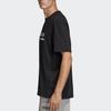 Adidas Originals Trefoil Print Logo Short Sleeve T-Shirt Men Tops Black DV1922