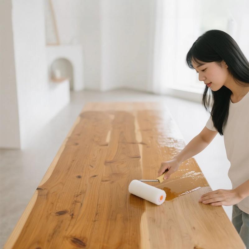 500/1000g Water-based Wood Paint Glossy Matte Semi-matte Mildew-proof Moisture-proof for Furniture Renovation Maintenance