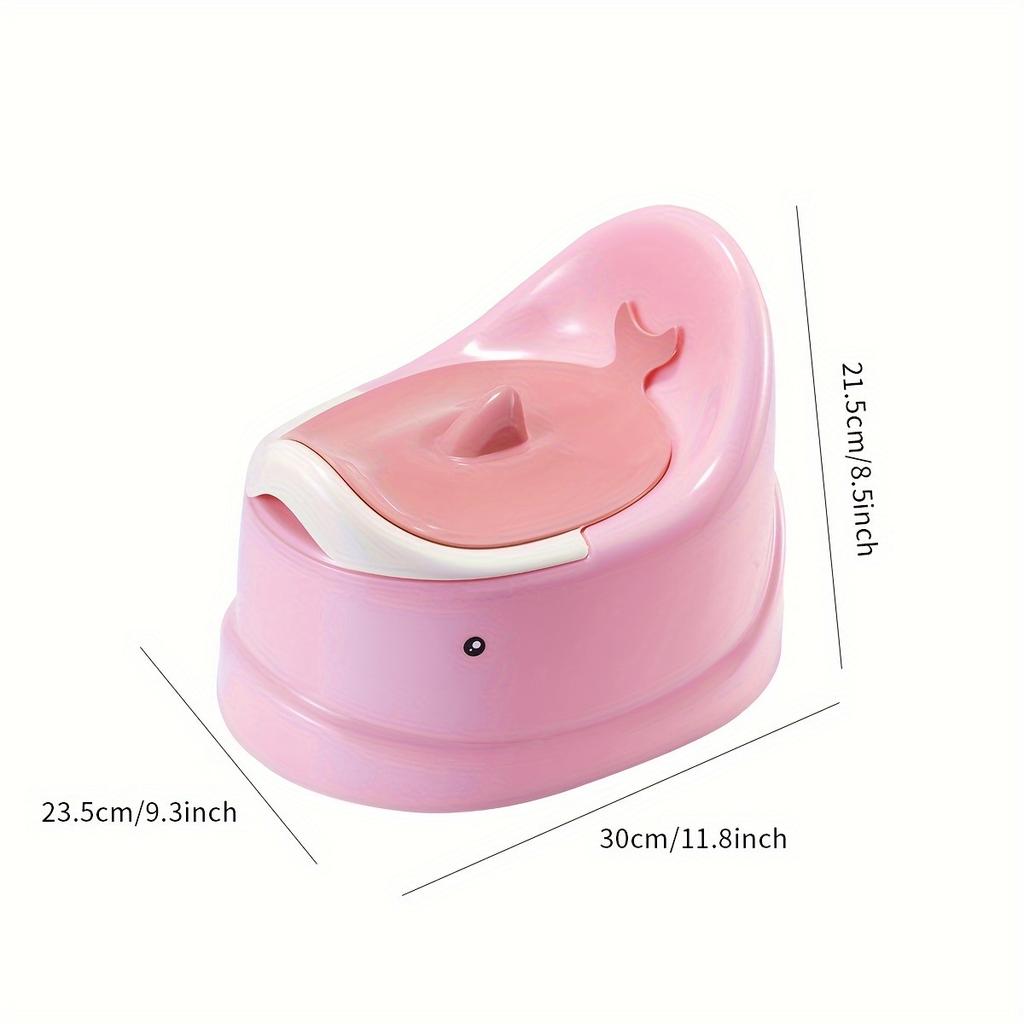 [Whale Potty] Large Plastic Whale-Themed Potty Chair for Kids | Reusable Training Toilet, Autonomous Bowel Control, Mixed Color, for Boys & Girls