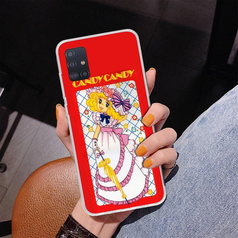 Anime Candy Phone Case For Samsung Galaxy A52 A32 A22 A12 A51 A31 A50S A30S A20S A10S Note 20 Ultra 10 Plus S10 A72 A71 Galaxy A