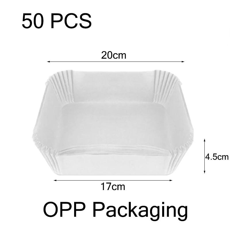 

Большие бумажные вкладыши для аэрофритюрницы, жиронепроницаемые бумажные тарелки, принадлежности для выпечки, антипригарные коврики для выпечки, вощеная кондитерская бумага, посуда для выпечки пищевого класса, бар белый