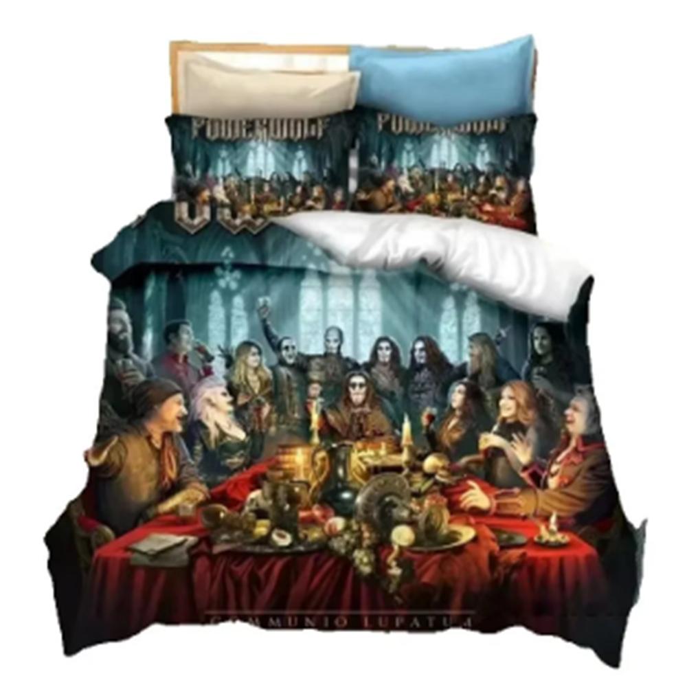 3D Print Powerwolf Band Bedding Set Single Twin Full Queen King Size Volleyball Boy Bed Set Aldult Kid Bedroom Duvetcover Sets