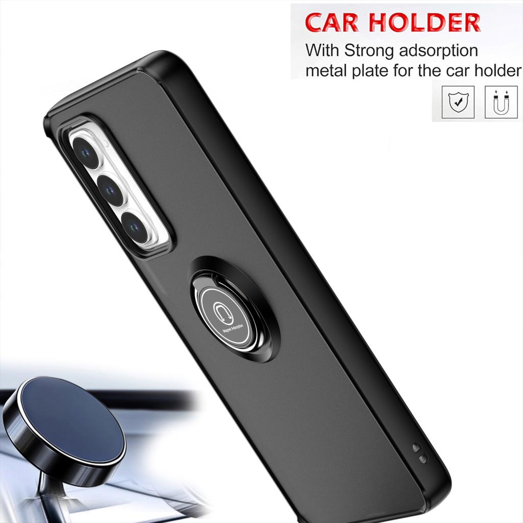 Carcasă Mată Tip Armură Pentru Motorola Moto Edge 2021 Capac Inel Suport Magnetic Suport Coajă Rezistentă la Șocuri Coque Fundas