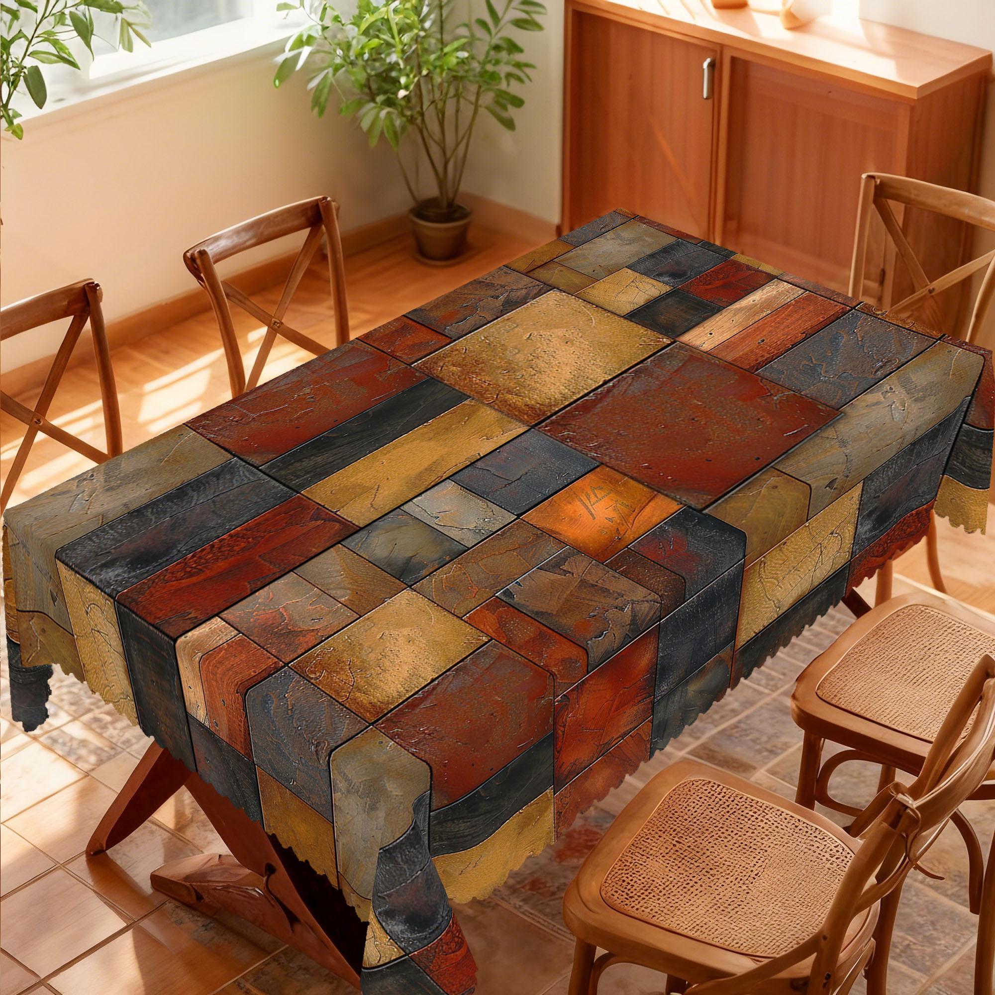 1 Piece of Vintage Stone-Patterned Printed
