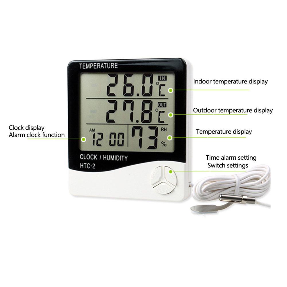 Digital LCD Display Thermometer Hygrometer Electronic Temperature Humidity Meter Tester