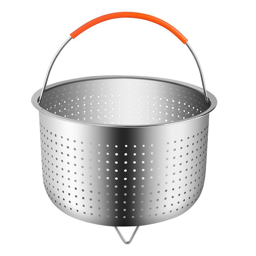 304 Roestvrij Staal Stoomboot Mand Instant Pot Accessoires Voor 3/6/8 Qt Instant Pot Snelkookpan Met Siliconen Bedekt Handvat