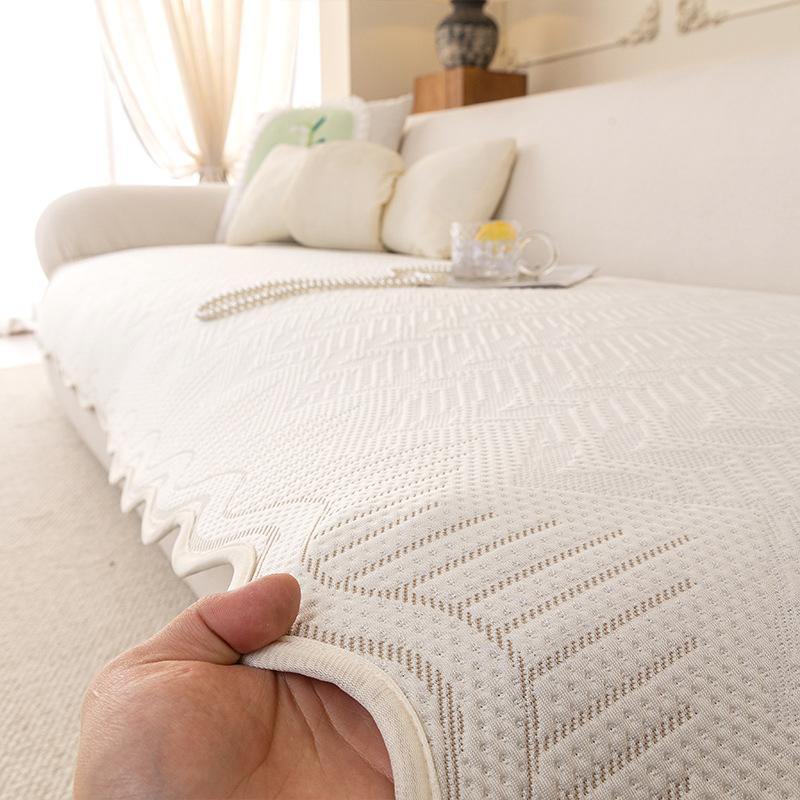 New Summer Cooling Combination Sofa Cushion Fixed Summer Cooling Straight Row Mat Seat Cushion Cover Cloth Cover