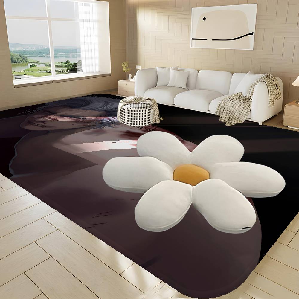 A-Astarion Fußmatte Waschbar Rutschfest Wohnzimmer Sofas Stühle Bereichsmatte Küchen-Fußmatte Teppich