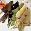 Elegant Embroidered Triangular Scarf Headwear Lightweight Silk Like Polyester Fabric Headscarf for Travel Daily Commute
