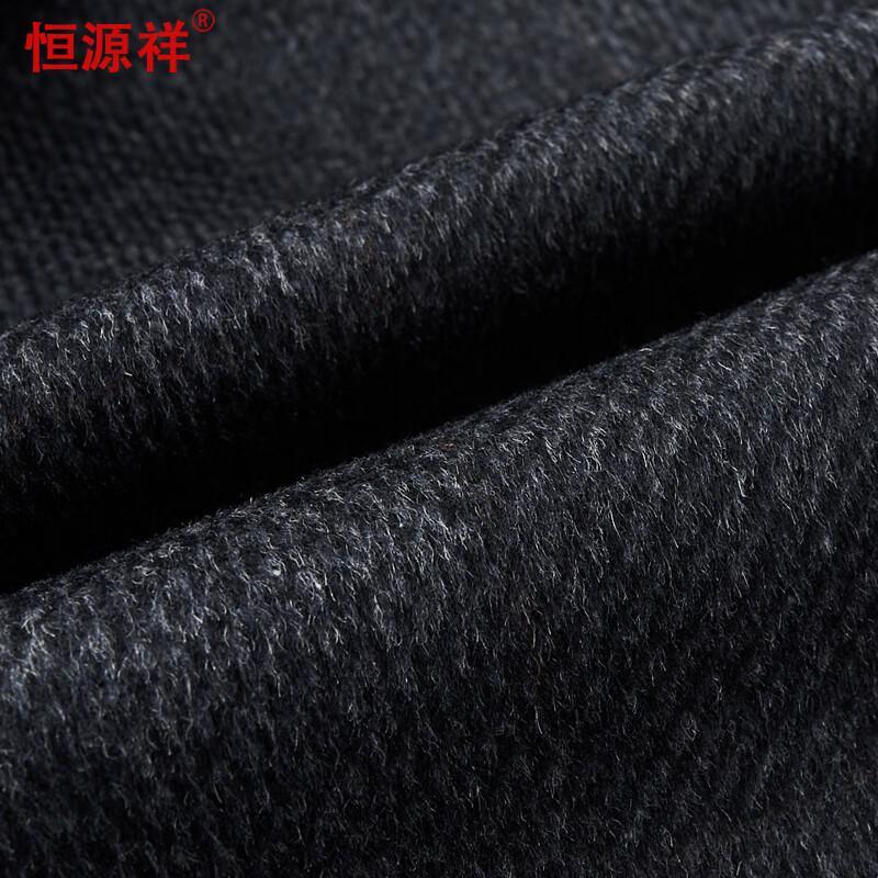 Hengyuanxiang Men's Double-Sided Wool Blend Short Coat