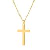 Simple Stainless Steel Cross Pendant Necklace Unisex Punk Hip Hop Charm Jewelry Gift