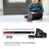 1/48 LKW-Anhänger-Spielzeug, Öltanker-LKW-Spielzeugfahrzeug aus Legierung, abnehmbares Öltransportfahrzeug mit Rückziehfunktion, mit Ton und Licht für Kinder