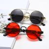 1Pc Sunglasses Retro Men Women Round Lens Sunglasses Punk Eyewear Gothic Style Uv400 Protection Metal Frame Sunglasses