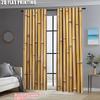 2pcs, Curtain Popular 2D plane printing Bohemian Bamboo Print Blackout Polyester (without rod) Stuff Clearance Perfect for