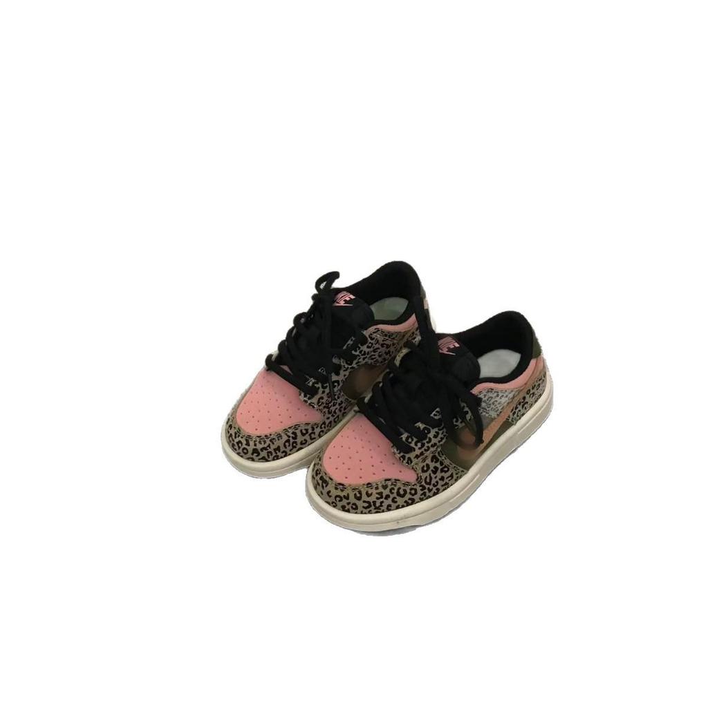 Dziecięce buty na desce AJ w panterkę: Stylowe i Wygodne Wiosenno-Jesienne Codzienne Trampki dla Chłopców i Dziewcząt